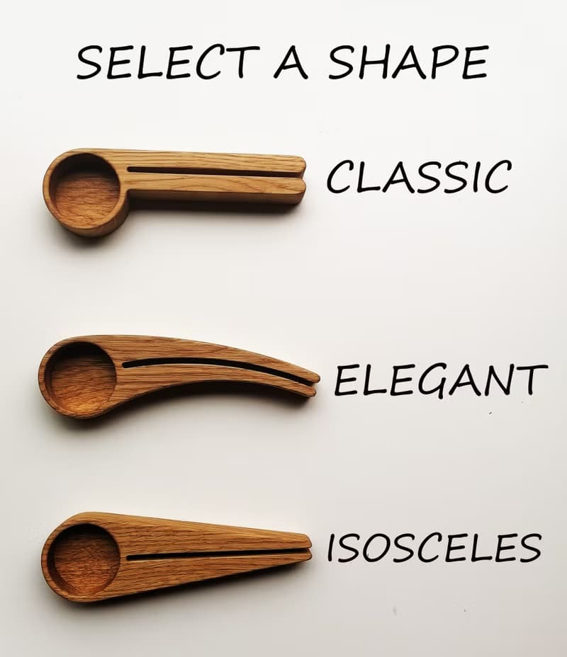 Personalized Coffee Spoon, Wood Coffee Scoop with Bag Clip, Wooden Coffee Scoop