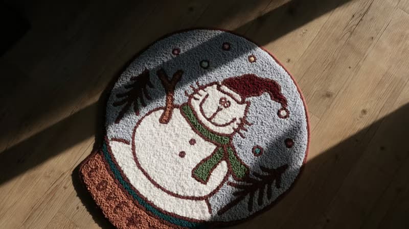 Christmas Snow Globe  Carpet丨吉普貓聖誕水晶球 地毯、地墊
