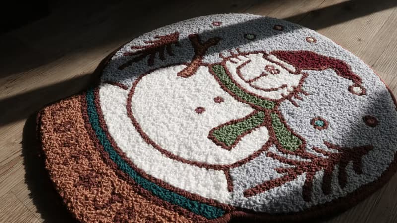 Christmas Snow Globe  Carpet丨吉普貓聖誕水晶球 地毯、地墊