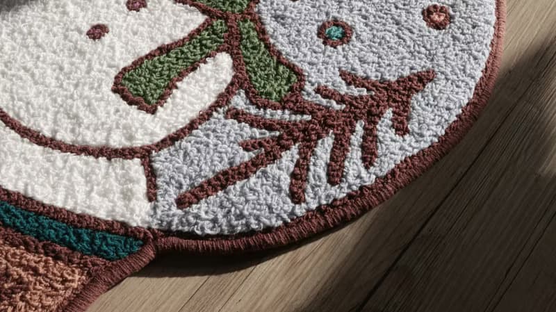 Christmas Snow Globe  Carpet丨吉普貓聖誕水晶球 地毯、地墊