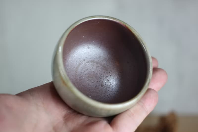 【送禮好物】100ml 柴燒 志野釉 手拉坯茶杯 名家葉敏祥手作