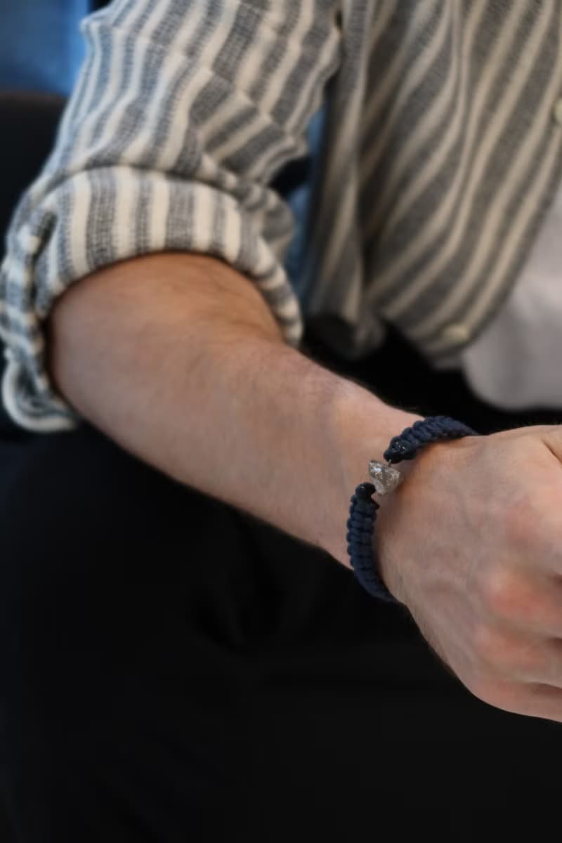 靛夢手鍊\男士手鍊 男生飾品 男生手鍊 水晶 礦石 男生禮物 聖誕
