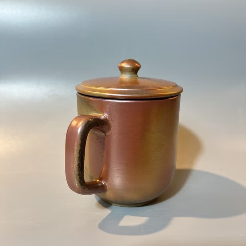 柴燒500cc有蓋馬克杯 / 啤酒杯 / 小平凡手作