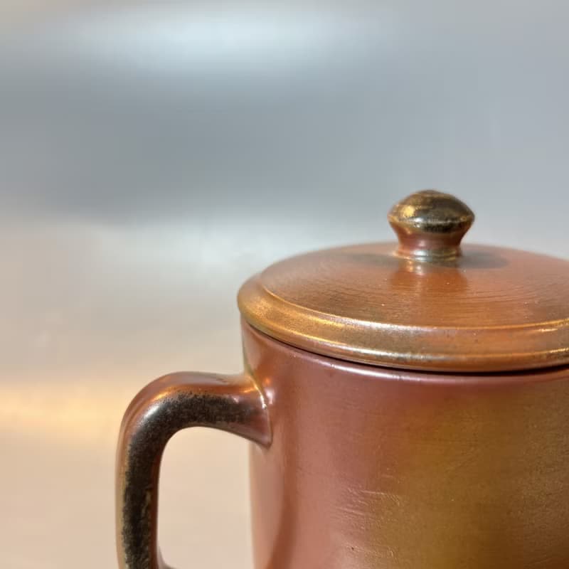 柴燒500cc有蓋馬克杯 / 啤酒杯 / 小平凡手作