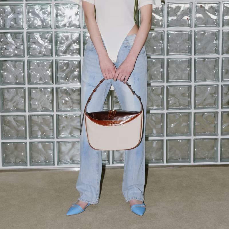 Berlin Caramel Shoulder Crossbody Bag (Two-tone Canvas + ITALY Cow Leather)