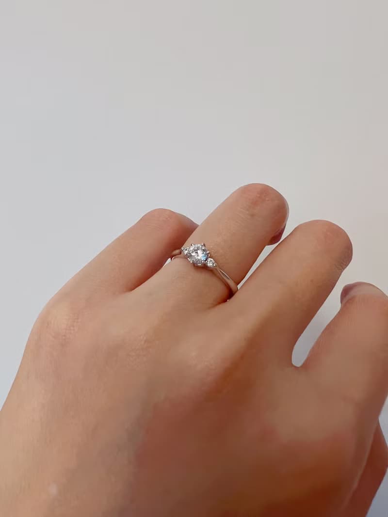 【求婚戒指】Gardenia幸福約定 • 純銀厚鍍18K金 • 求婚鑽戒
