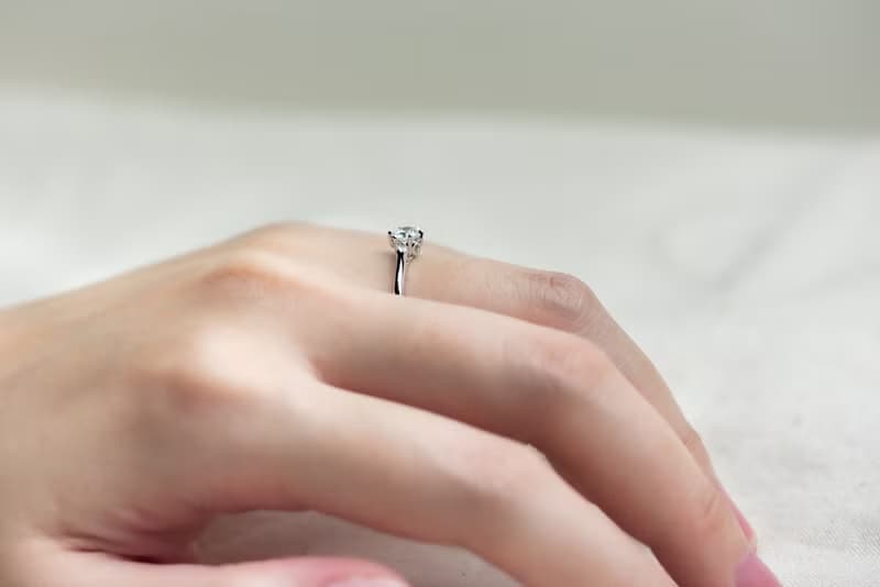 【求婚戒指】Gardenia幸福約定 • 純銀厚鍍18K金 • 求婚鑽戒
