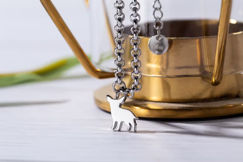 吉娃娃手鍊-狗狗背影系列-抗敏醫療鋼