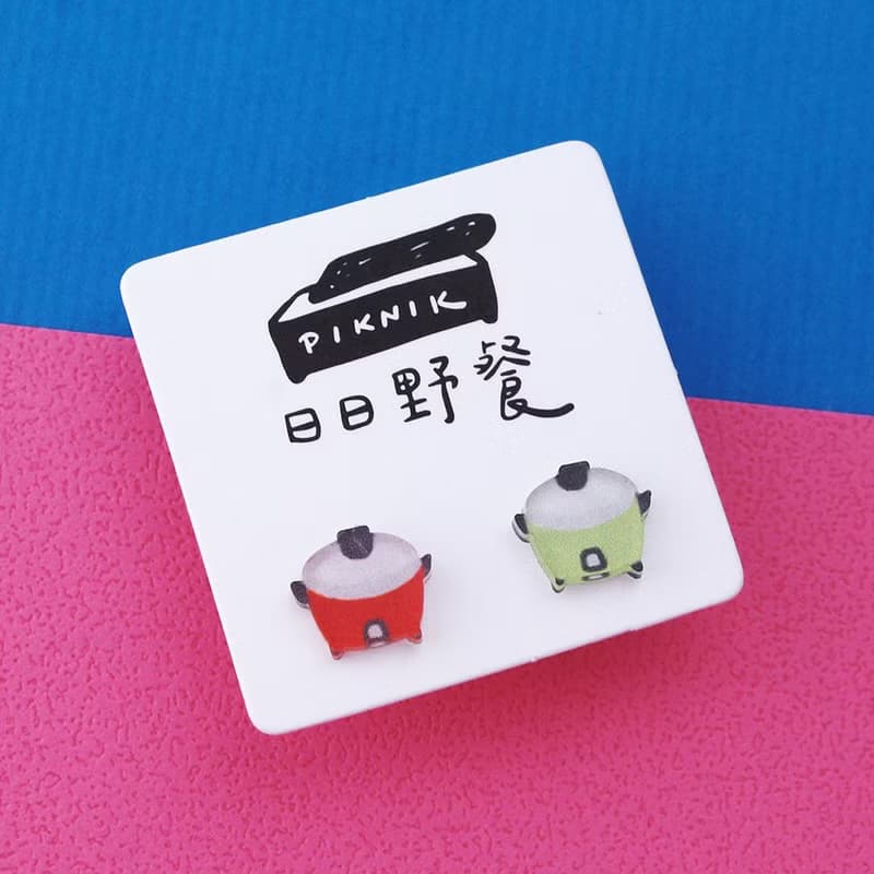 台灣懷舊小物系列貼耳耳環 / 耳夾
