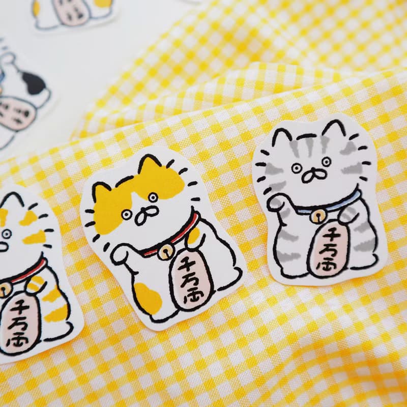 招財貓飯糰貼紙包