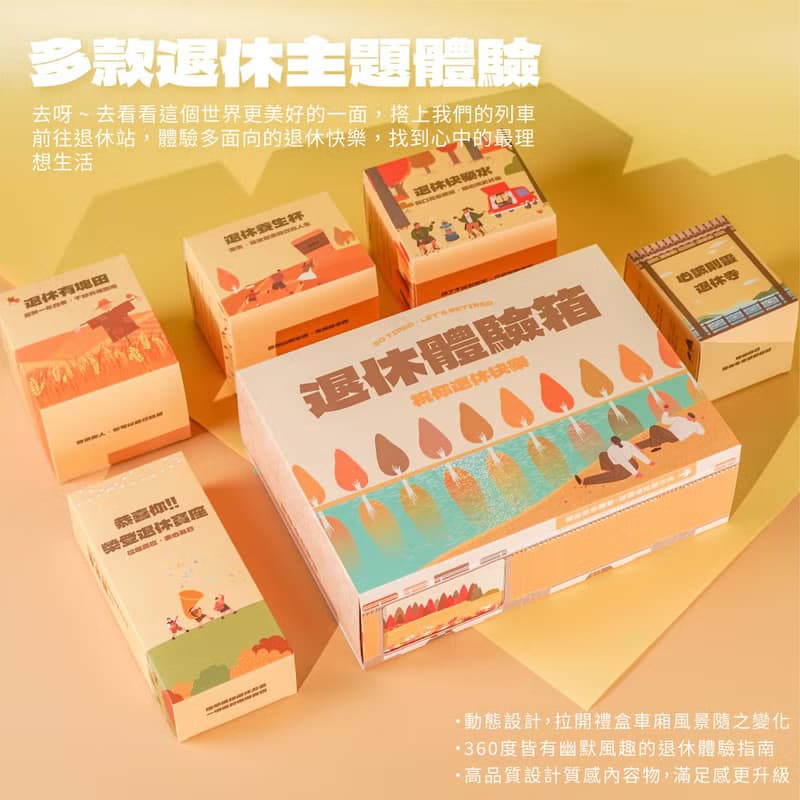 【一件免運】退休體驗箱 趣味沉浸式享受提錢退休禮物 離職禮物