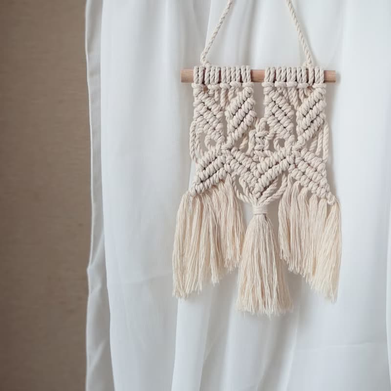 羅馬宮廷丨Macrame 波西米亞 編織 交叉鏤空 手作 流蘇 掛飾