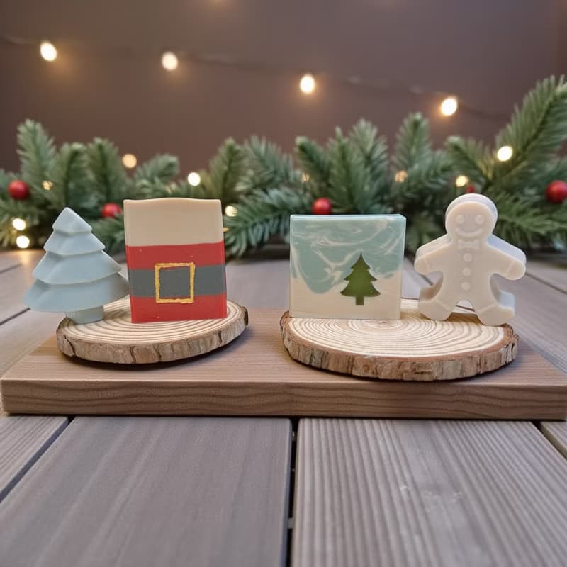 叮叮噹聖誕節禮盒 四入手工皂禮盒 聖誕禮盒 聖誕禮物