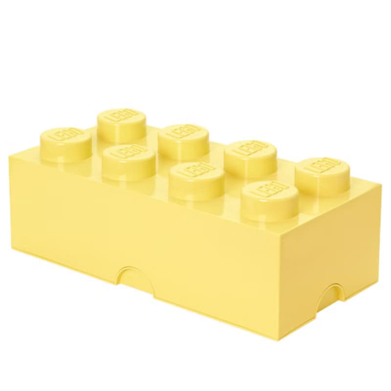 Room Copenhagen 樂高 LEGO 8凸收納盒-淺黃色(40041741)