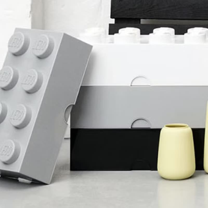 Room Copenhagen 樂高 LEGO 8凸收納盒-淺黃色(40041741)