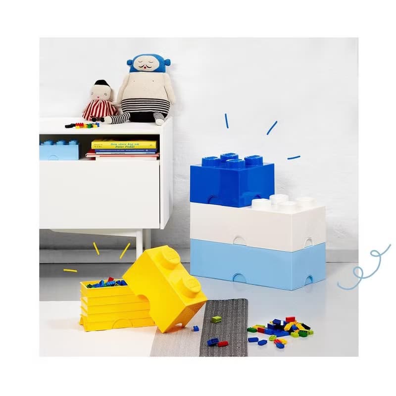 Room Copenhagen 樂高 LEGO 8凸收納盒-淺黃色(40041741)