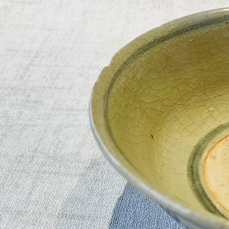 中國 明清時期青花瓷碗 │ 釉厚渾褐 民窯燒製 青花纏枝