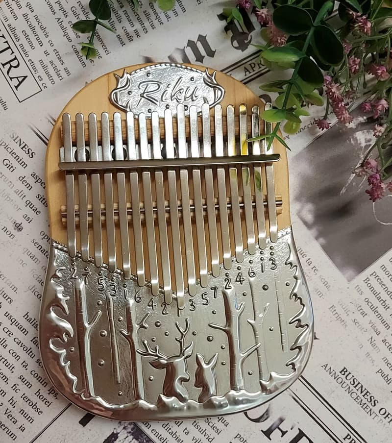 麋鹿森林 錫雕拇指琴(Kalimba) 聖誕節禮物
