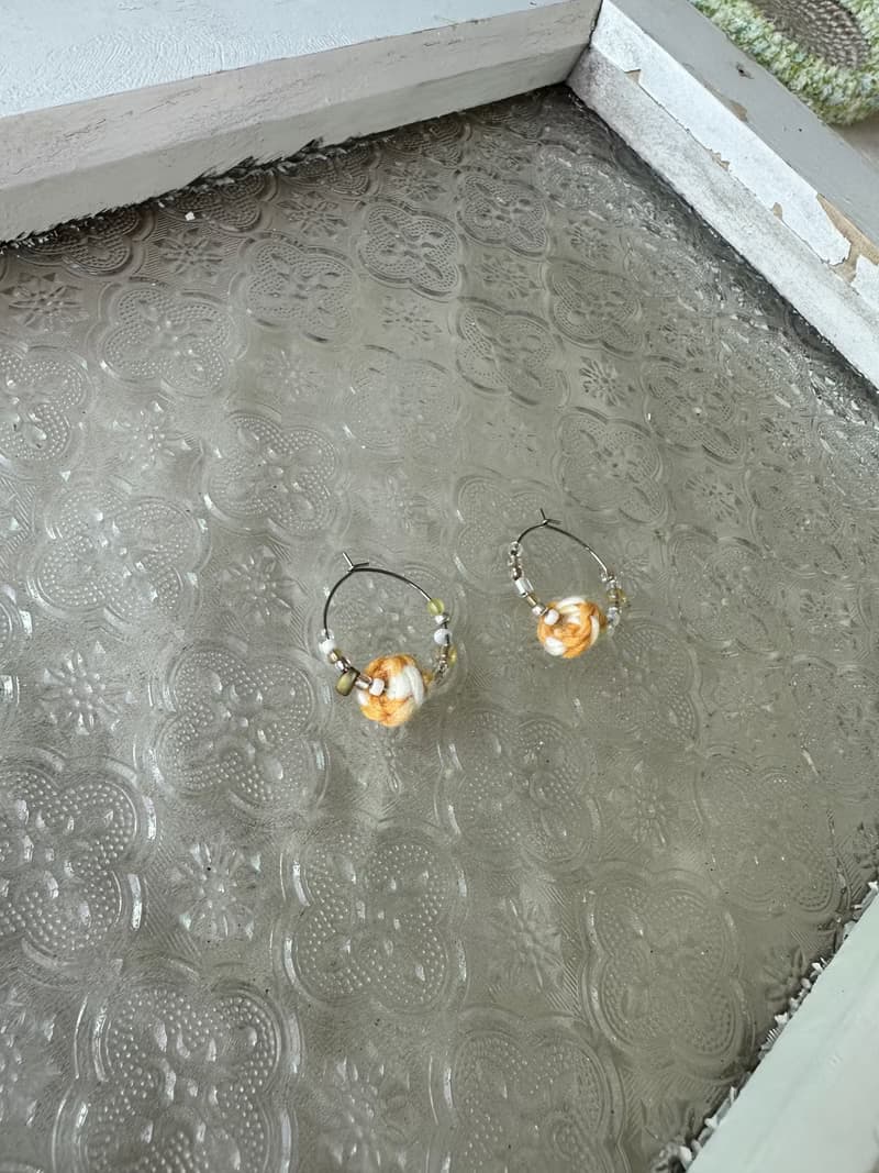 串珠編織耳環