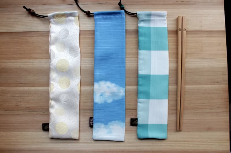 束口筷袋。簡約風格款
