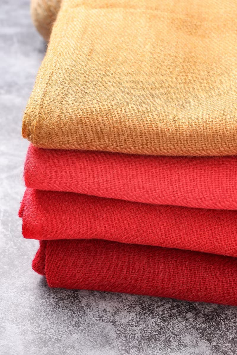 經典喀什米爾羊毛圍巾/披肩  紅色 厚款 輕柔保暖