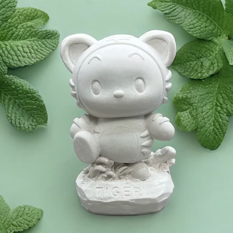 最Q萌寵 十二生肖-虎 擴香石家飾 贈5ml精油香氛(多款任選)