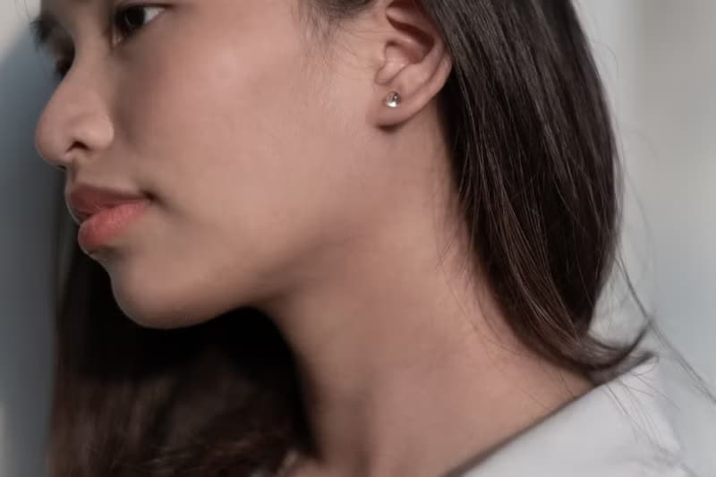 Round drop earring minimal earring craft jewelry