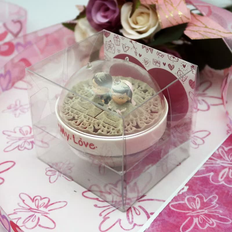 新郎新娘結婚沙漏/結婚伴手禮/情人節紀念禮物/雙喜/雙面-海沙