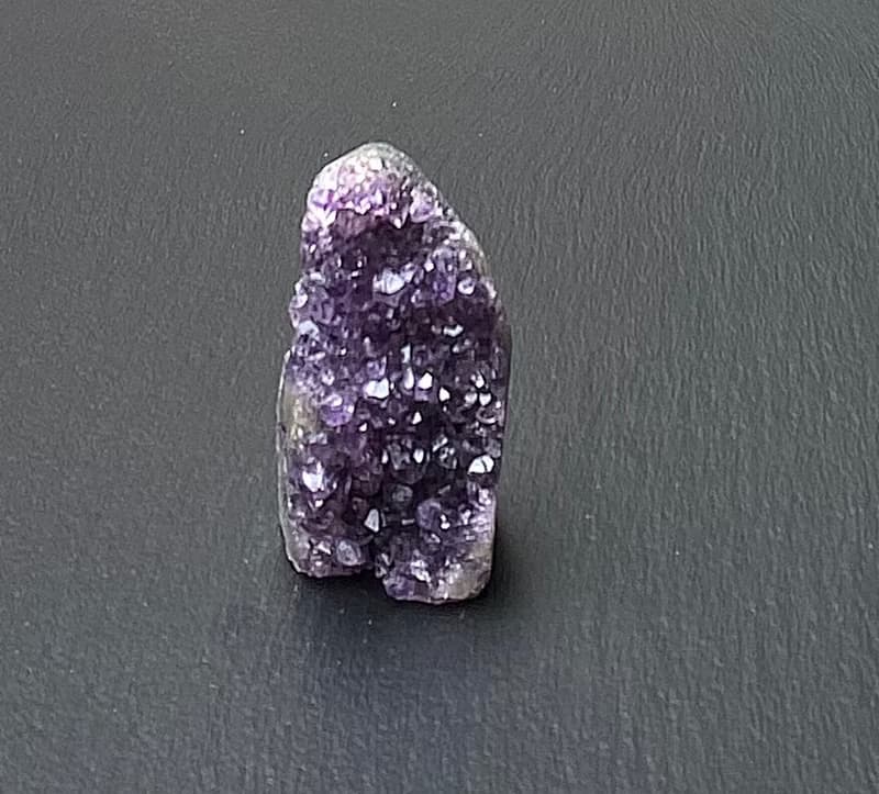 招財開運-天然原礦小官帽帶招財手紫晶鎮 紫水晶 快速出貨 風水