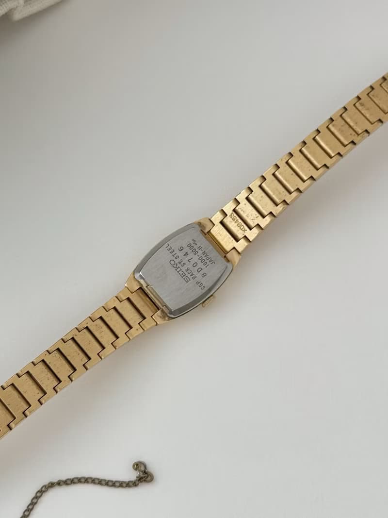 Vintage Seiko Gold Plated Bracelet Watch