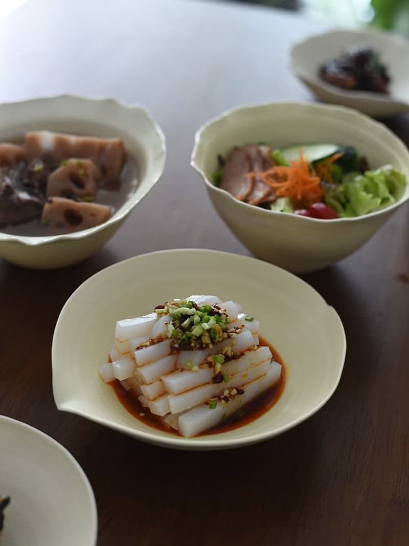 物外貝系列創意設計款手作餐具異形餐盤雙片口盤碗果盤點心盤
