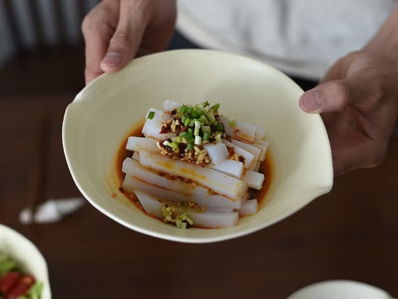 物外貝系列創意設計款手作餐具異形餐盤雙片口盤碗果盤點心盤