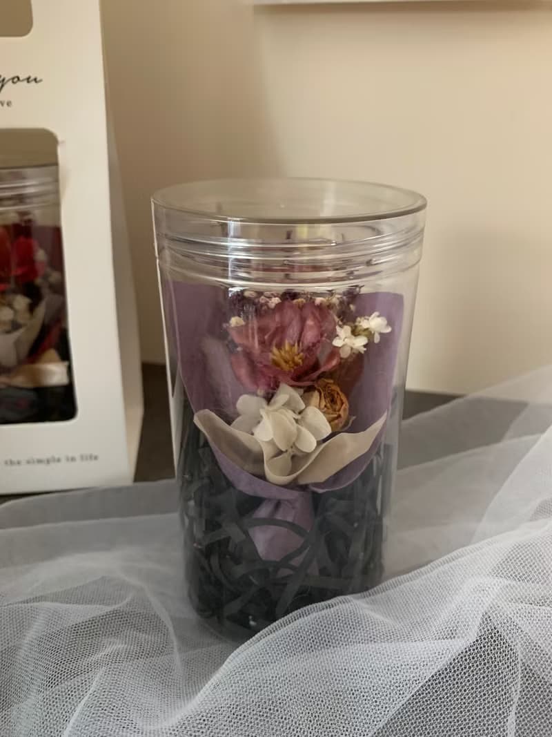 sueing_blossom  韓式迷你乾燥花罐
