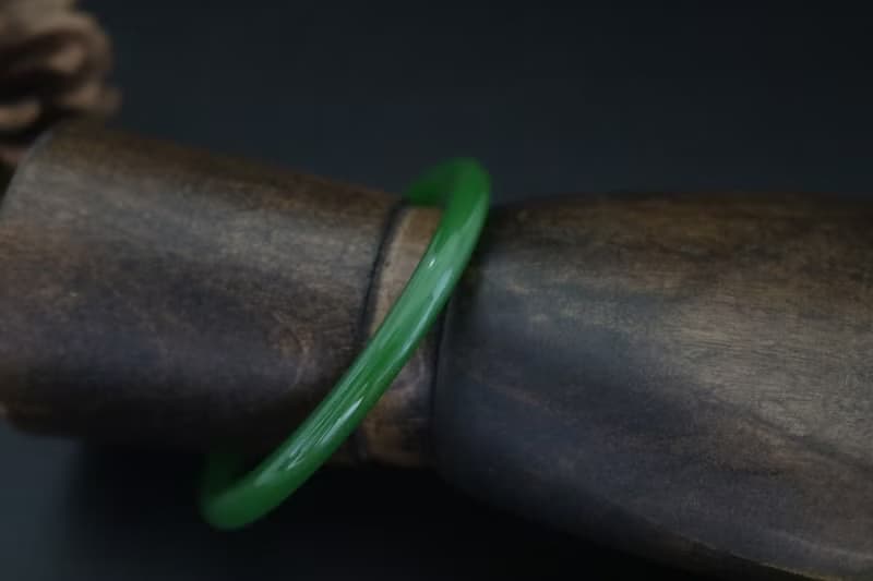 天然和田玉叮噹手鐲復古圓條細款手鐲禮盒