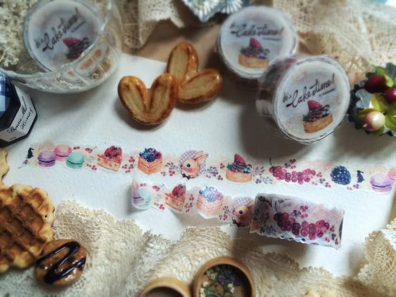 Rabbitoffee Masking Tape (No.2 - It's Cake Time!)