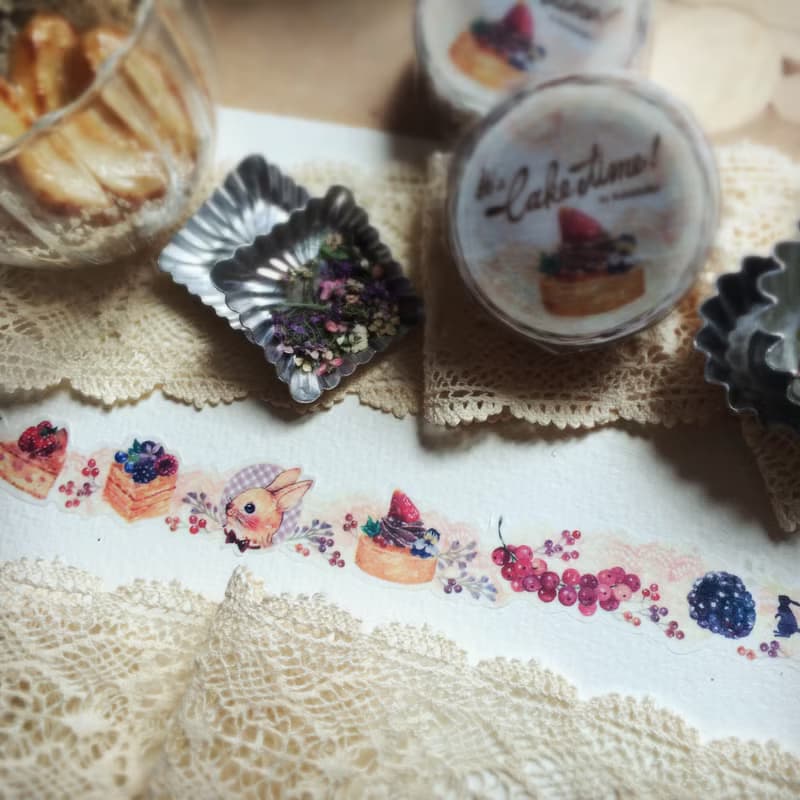 Rabbitoffee Masking Tape (No.2 - It's Cake Time!)