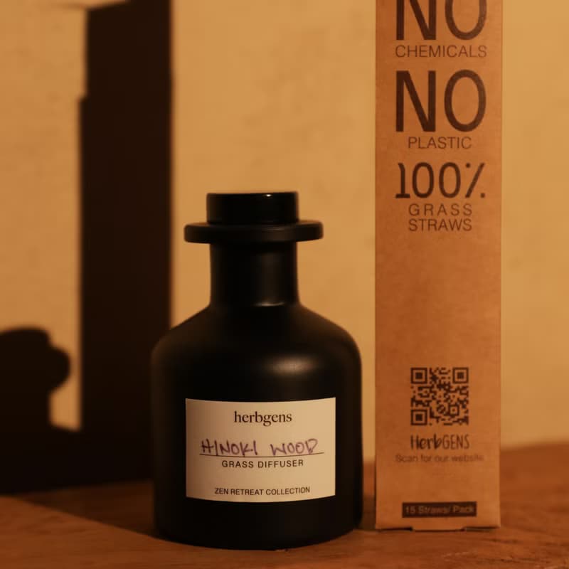檜木黑色瓶天然擴香130ml