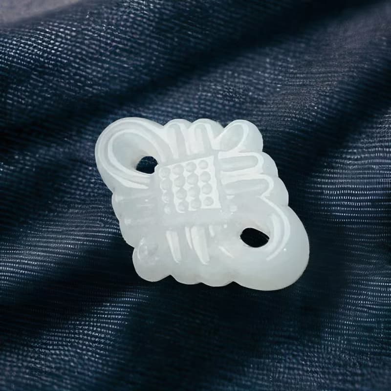 冰糯種翡翠吉祥結吊飾  | 天然緬甸玉翡翠A貨