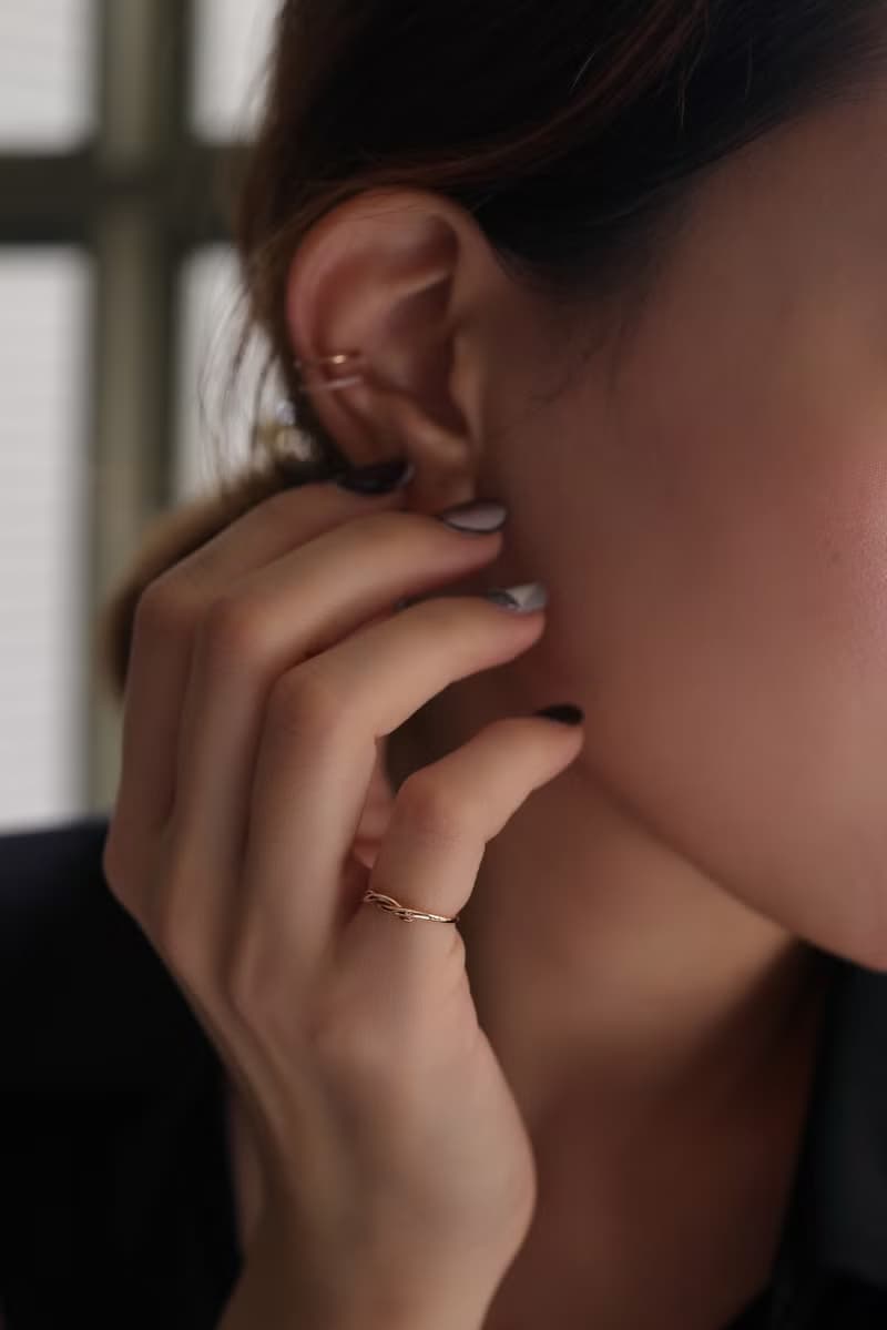 14K Line Helix Ring 螺旋線條戒指