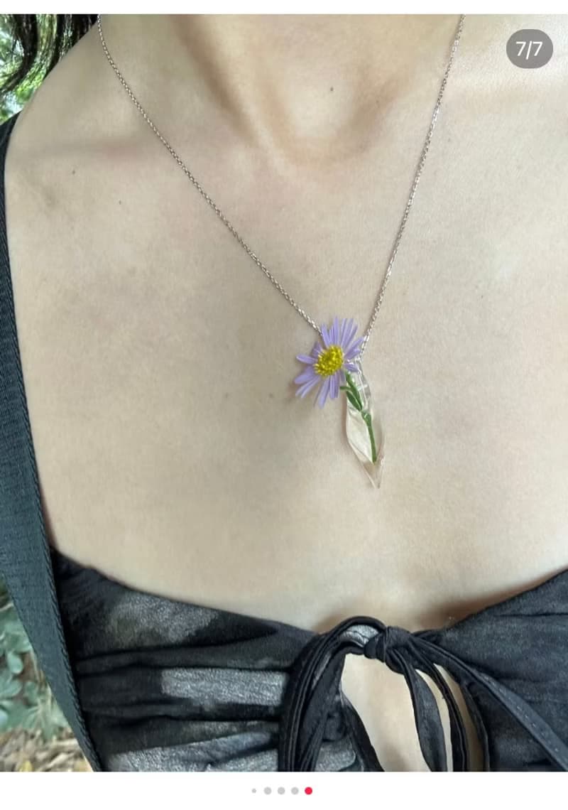 行走的花器 手工燒制原創設計mini玻璃花瓶項鏈可插花可裝香水