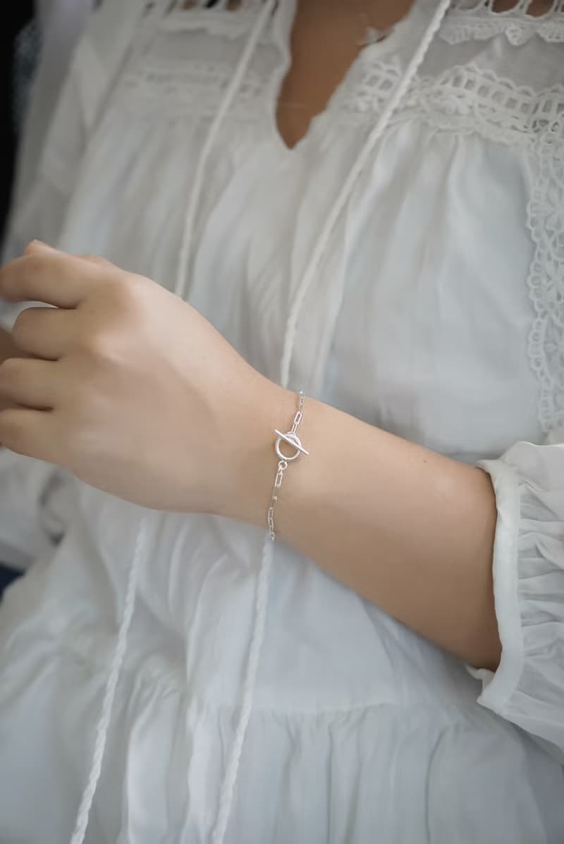 簡約方鍊手鍊-OT扣 SV925純銀 簡約 抗敏 防水