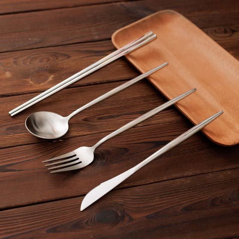 Islandoffer 島嶼製作 304 不鏽鋼禮盒餐具刀叉匙(4件裝)