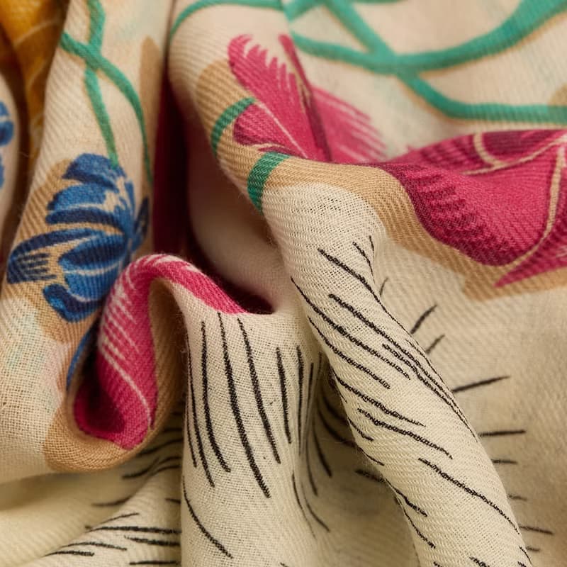 【INOUI EDITIONS】TOUTOU 羊毛方巾70 - 白