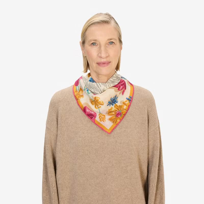 【INOUI EDITIONS】TOUTOU 羊毛方巾70 - 白