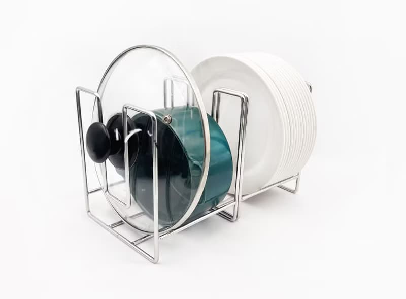 304不鏽鋼　凹形盤架　盤子收納架　碗盤架 鍋蓋架 平底鍋架