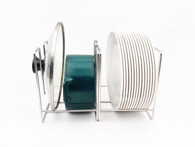 304不鏽鋼　凹形盤架　盤子收納架　碗盤架 鍋蓋架 平底鍋架