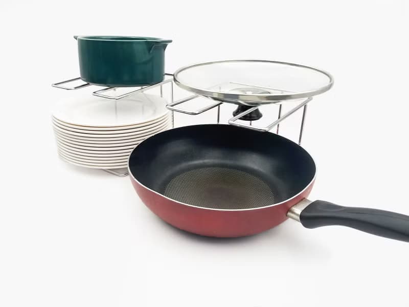 304不鏽鋼　凹形盤架　盤子收納架　碗盤架 鍋蓋架 平底鍋架