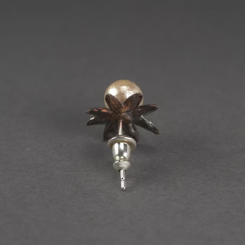 柳氏硬皮地星純銀耳環 單一類型