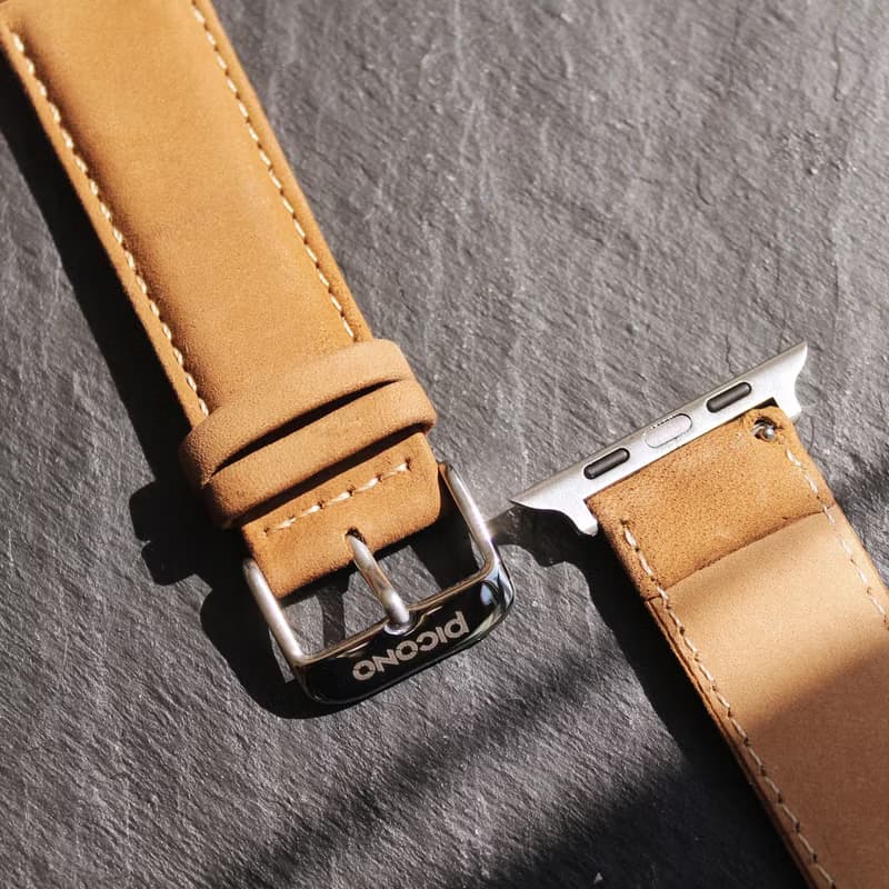 APPLE Watch瘋馬真皮錶帶及連接釦 / 四色