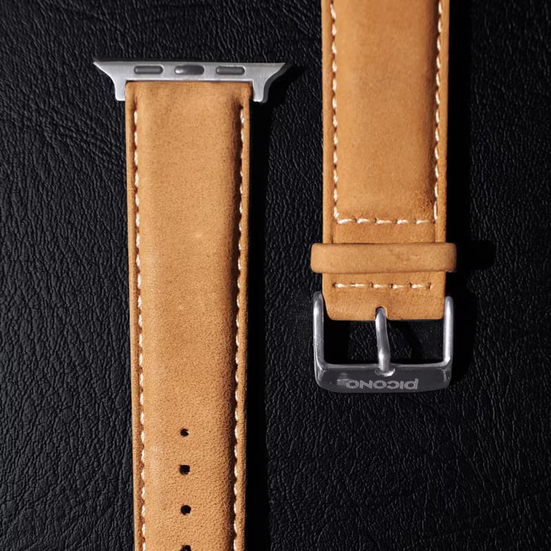 APPLE Watch瘋馬真皮錶帶及連接釦 / 四色